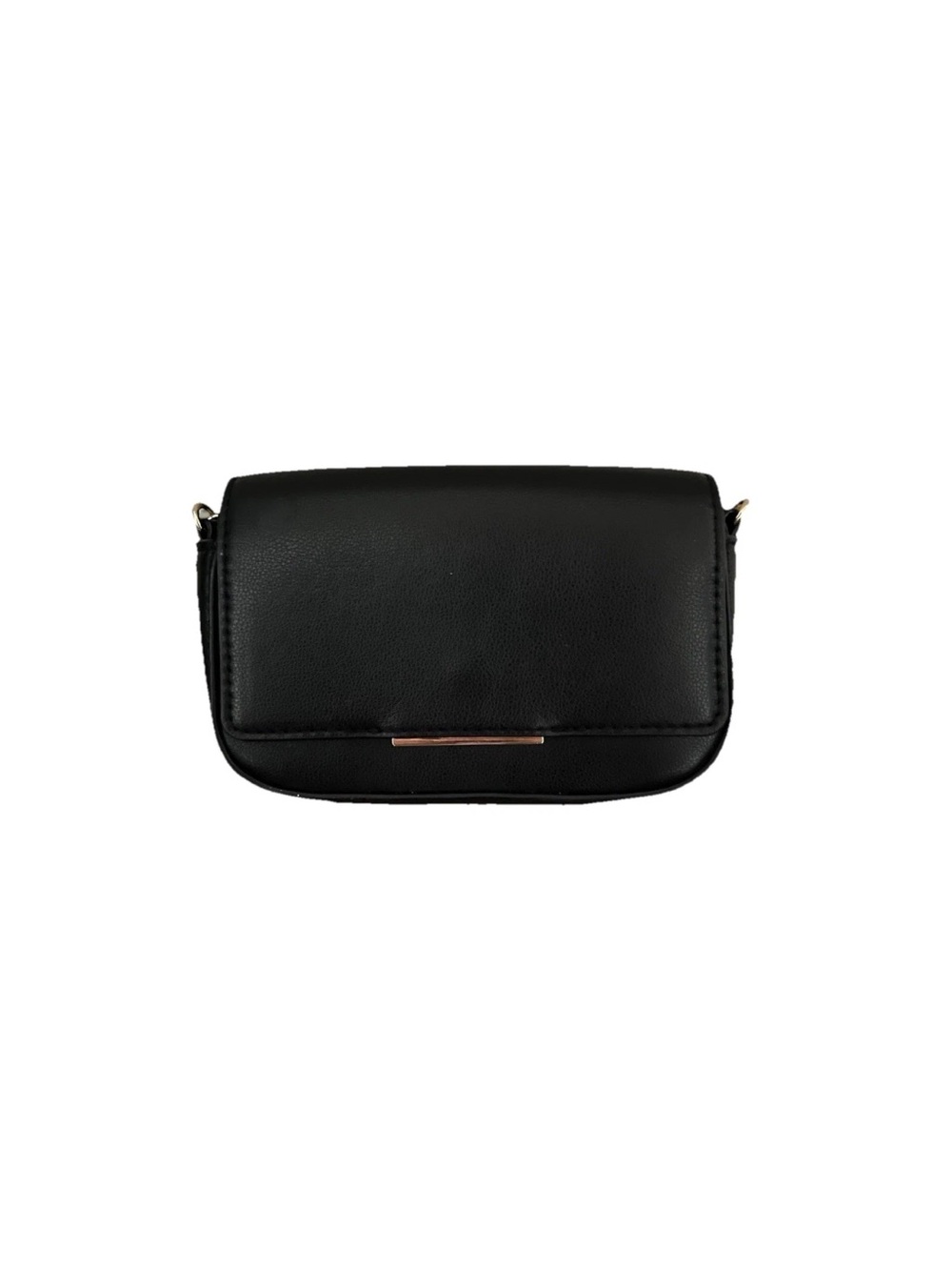 H&M Black Faux Leather Shoulder Versatile Bag Handbag. Black Purse.